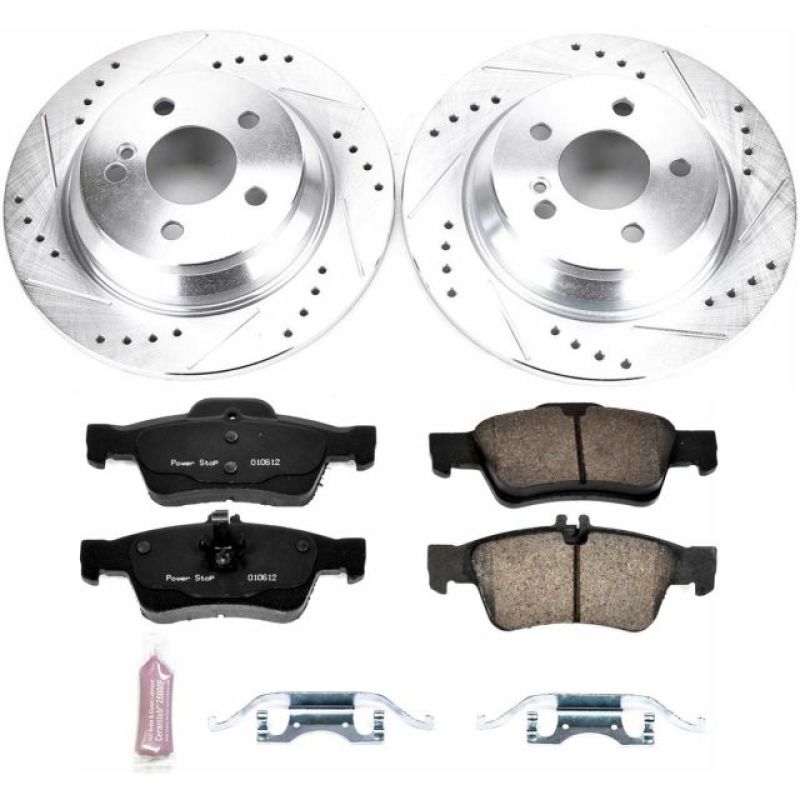 Power Stop 10-13 Mercedes-Benz S400 Rear Z23 Evolution Sport Brake Kit PowerStop