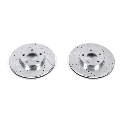 Power Stop 10-13 Ford Transit Connect Front Evolution Drilled & Slotted Rotors - Pair PowerStop