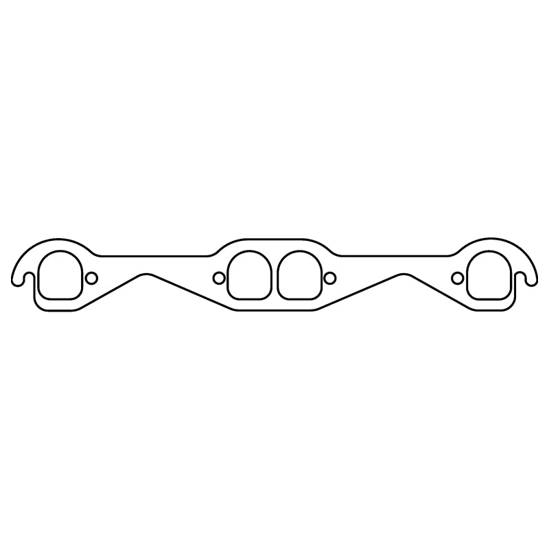 Cometic Chevy Gen1 Small Block V8 .060in HTS Exhaust Mani Gskt Set-1.710in x 1.550in Brodix D Ports Cometic Gasket