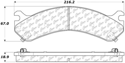 StopTech 01-10 Chevrolet Silverado 3500 / GMC Sierra 3500 Rear Truck & SUV Brake Pad Stoptech