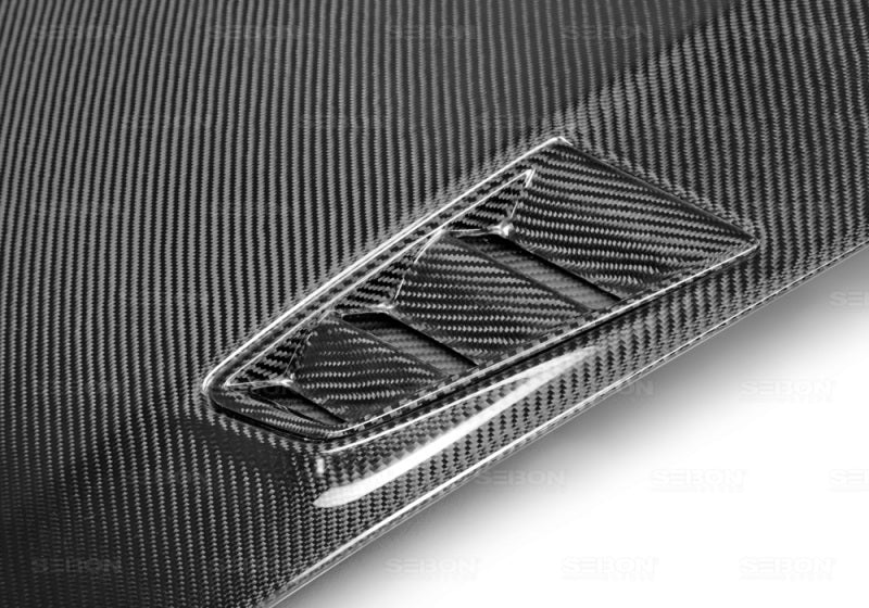 Seibon HD0607HDCV4DJ-MGII MGII-Style Carbon Fiber Hood for 2006–2010 Honda Civic 4DR JDM / Acura CSX