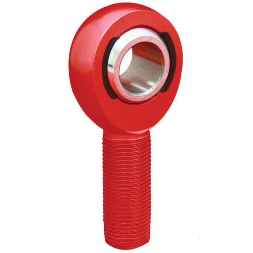 QA1 A Series Endura Rod End - Female/Left Hand - .3125in Bore x 3/8-24 w/Stud - Red Aluminum