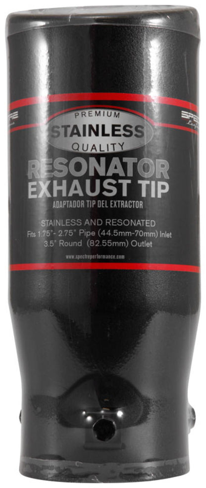 Spectre Exhaust Tip 3-1/2in. OD / Slant - Black Spectre