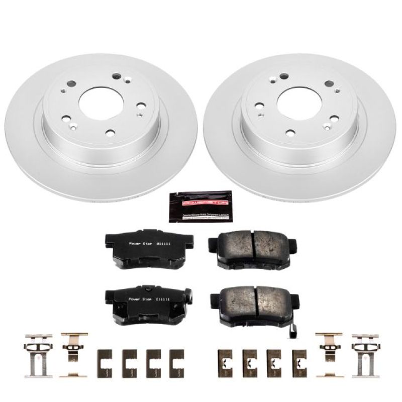 Power Stop 16-18 Acura ILX Rear Z17 Evolution Geomet Coated Brake Kit PowerStop