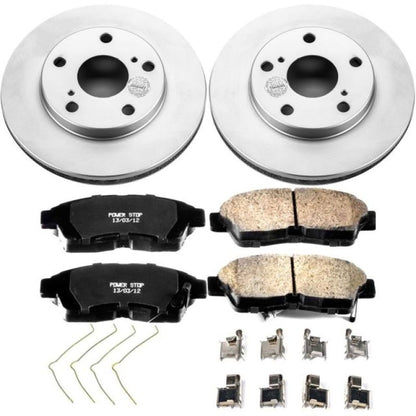 Power Stop 92-01 Toyota Camry Front Z17 Evolution Geomet Coated Brake Kit PowerStop