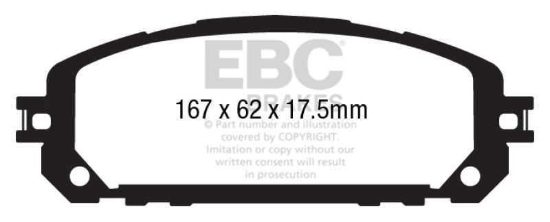 EBC Ultimax2 Front Brake Pads - UD1709 EBC