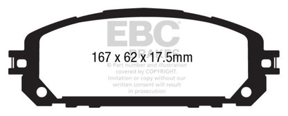 EBC Ultimax2 Front Brake Pads - UD1709 EBC