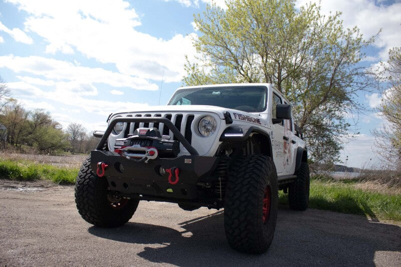 Fishbone Offroad 2018+ Jeep Wrangler JL/JLU/2020+ Gladiator JT  Steel Front Fender Flares  - Black