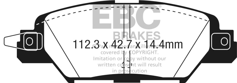 EBC GreenStuff Rear Brake Pads - DP23071 EBC
