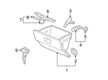 Load image into Gallery viewer, Genuine OEM Honda Glove Box Door Retainer Stopper Arm (77508-SX0-000) X1