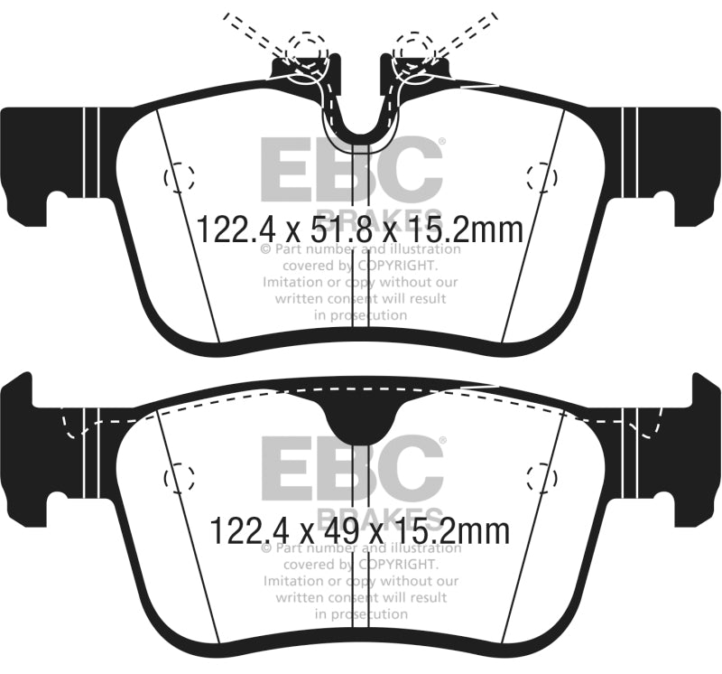 EBC YellowStuff Rear Brake Pads - DP42306R EBC