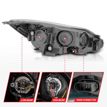 Load image into Gallery viewer, ANZO FORD FOCUS 12-14 PROJECTOR PLANK STYLE HEADLIGHTS BLACK (NOT FOR FACTORY HID SYSTEM) -121490