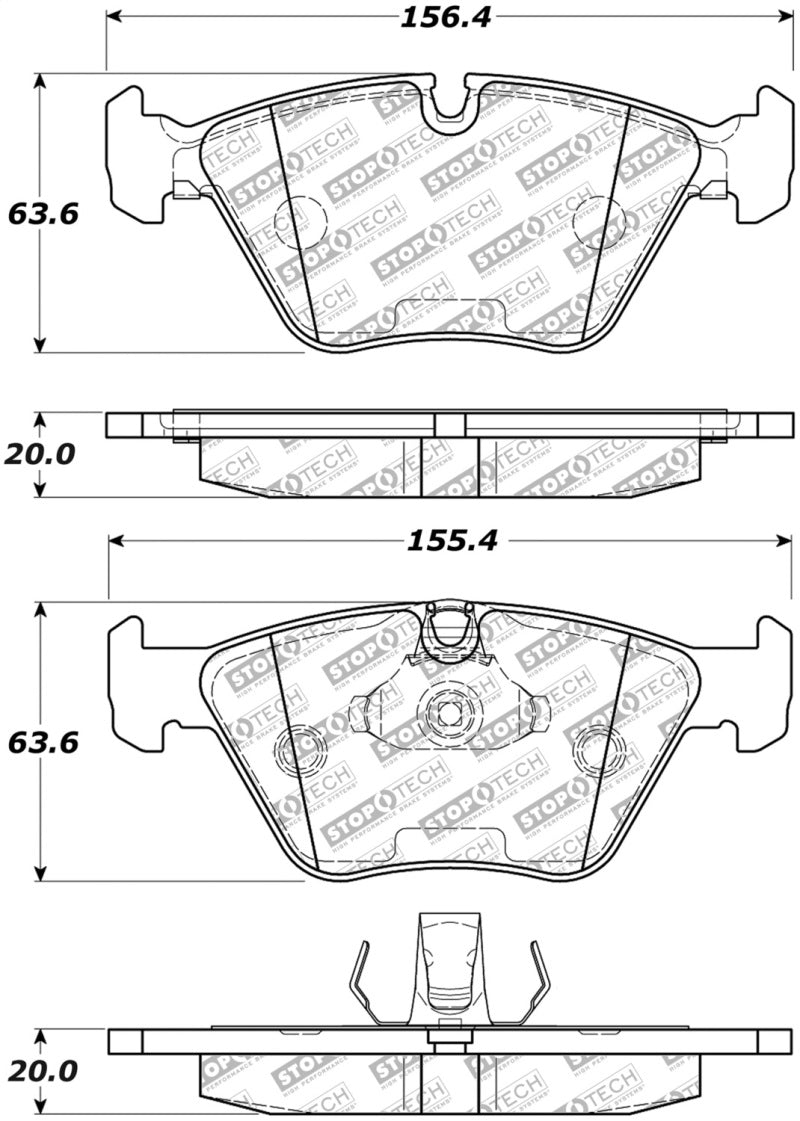 StopTech Street Disc Brake Pads - 305.09460 Stoptech