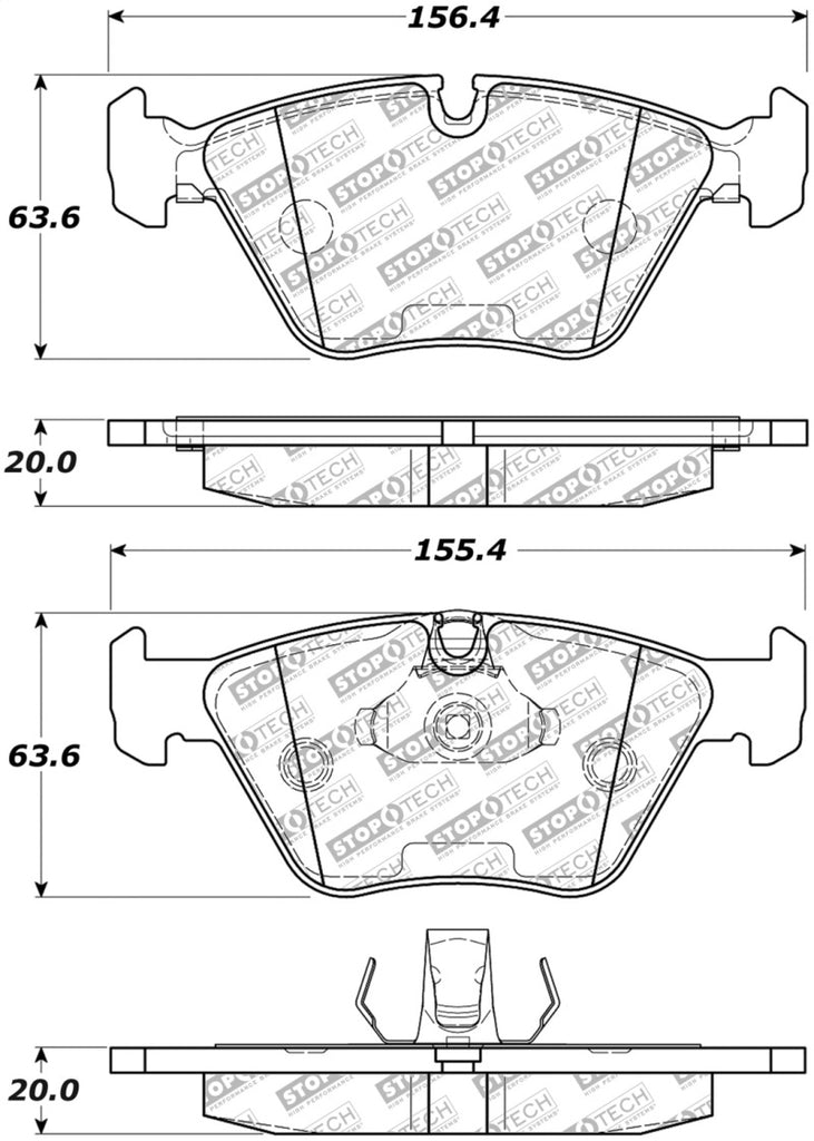 StopTech Street Disc Brake Pads - 305.09460