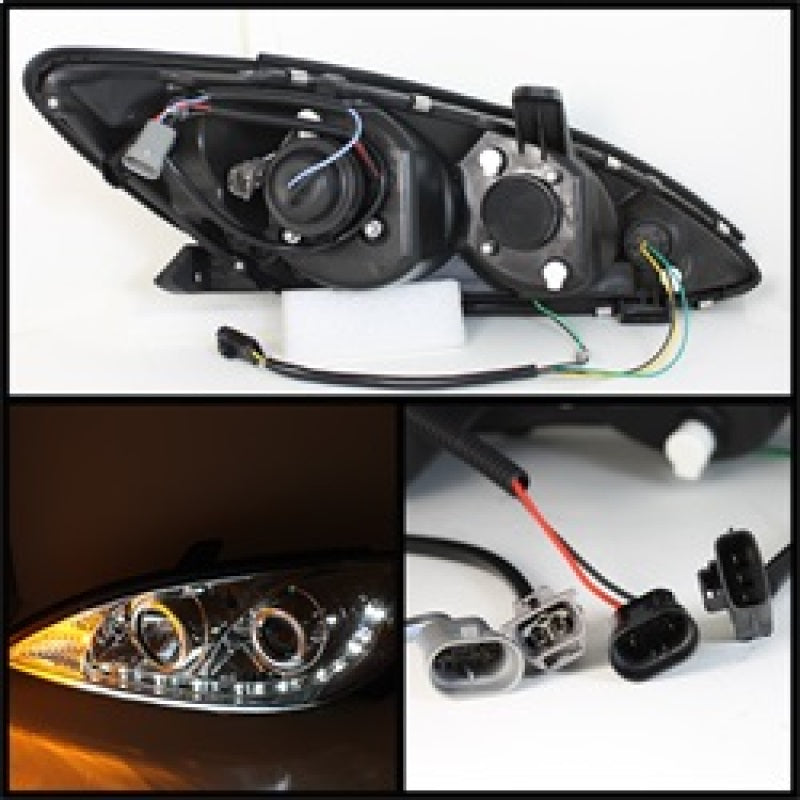 Spyder Toyota Camry 02-06 Projector Headlights DRL Chrome High H1 Low H1 PRO-YD-TCAM02-DRL-C SPYDER