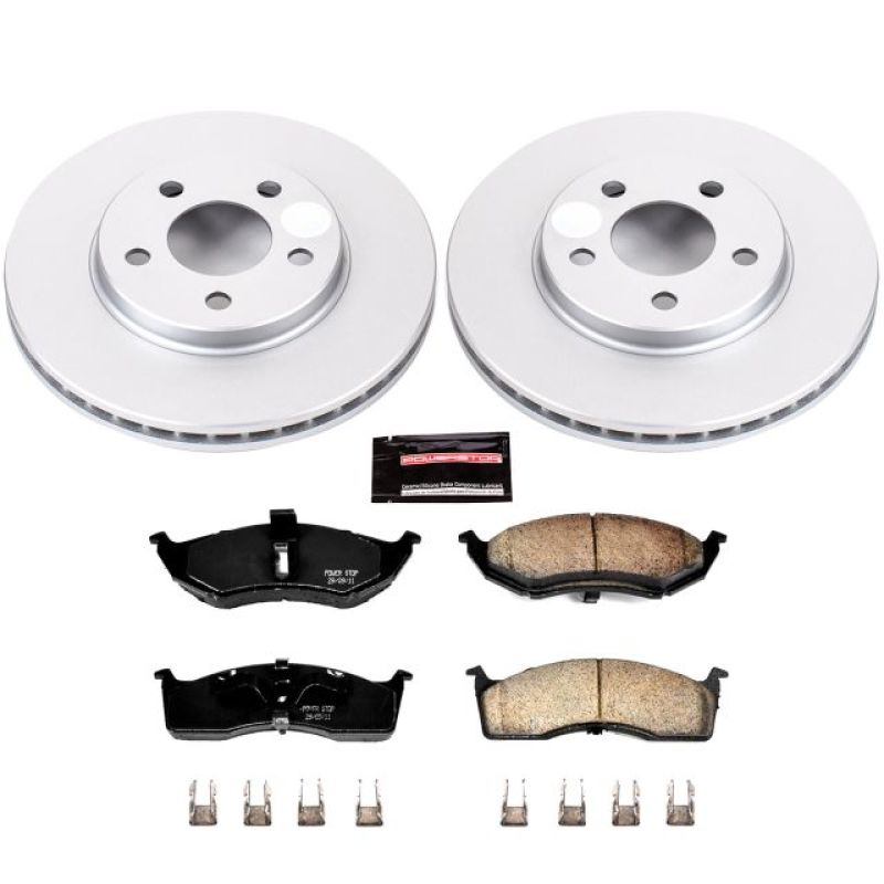 Power Stop 00-05 Dodge Neon Front Z17 Evolution Geomet Coated Brake Kit PowerStop