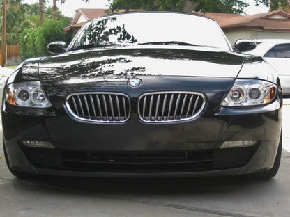 Spyder BMW Z4 03-08 Projector Headlights Halogen Model Only - LED Halo Chrome PRO-YD-BMWZ403-HL-C SPYDER