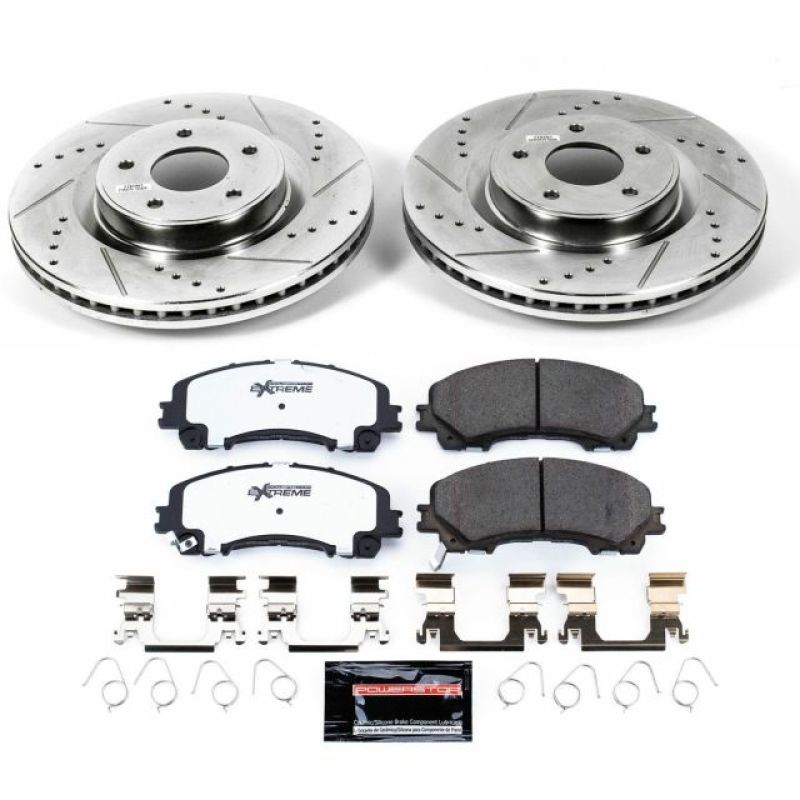 Power Stop 14-19 Infiniti Q50 Front Z26 Street Warrior Brake Kit PowerStop