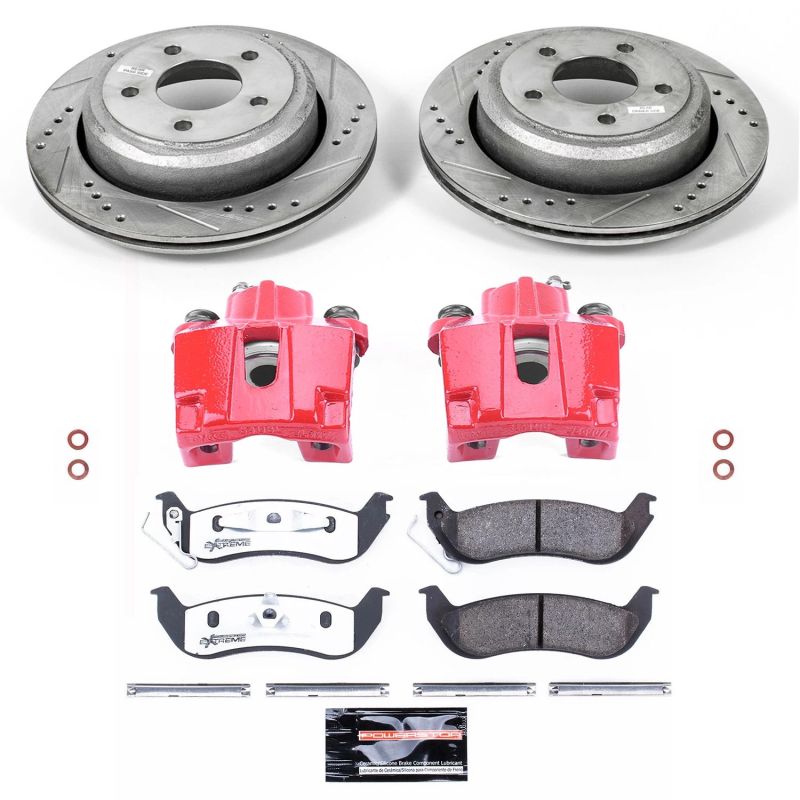 Power Stop 10-11 Ford Ranger Rear Z26 Street Warrior Brake Kit w/Calipers