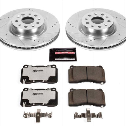 Power Stop 16-17 Cadillac CT6 Front Z26 Street Warrior Brake Kit PowerStop