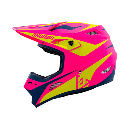 Answer 26 AR1 Mototown Helmet Matte Pink/Hyper Acid/Grey/Black - Small