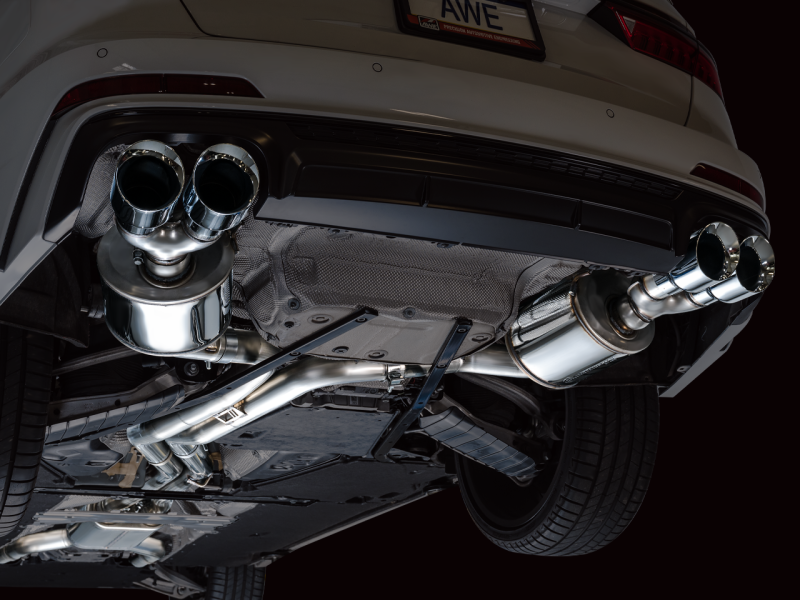 AWE Tuning 19-23 Audi C8 S6/S7 2.9T V6 AWD Touring Edition Exhaust - Chrome Silver Tips AWE Tuning