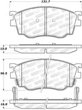 StopTech Premium Ceramic Brake Pads - 308.07550