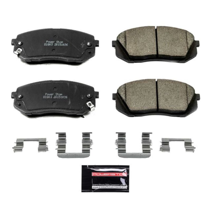 Power Stop 15-16 Hyundai Sonata Front Z23 Evolution Sport Brake Pads w/Hardware PowerStop