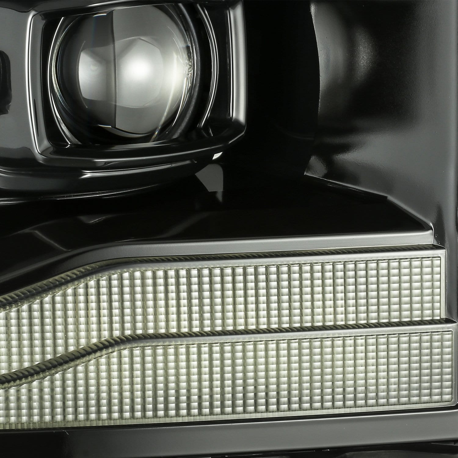 AlphaRex 06-08 Dodge Ram PRO-Series Halogen Projector Headlights Alpha-Black - 880530 AlphaRex