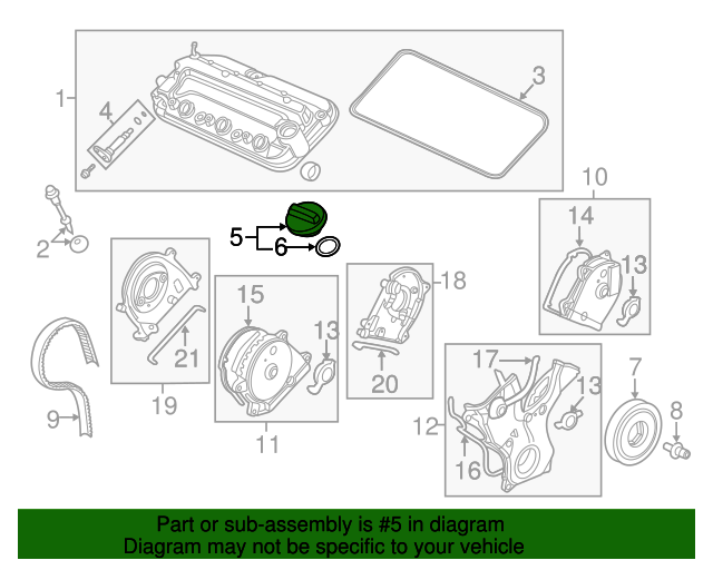 Genuine OEM Honda Acura Engine Oil Filler Cap (15610-REZ-A00) X1