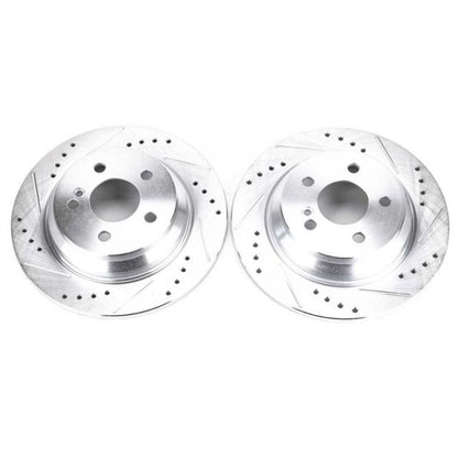 Power Stop 07-08 Mercedes-Benz CL550 Rear Evolution Drilled & Slotted Rotors - Pair PowerStop