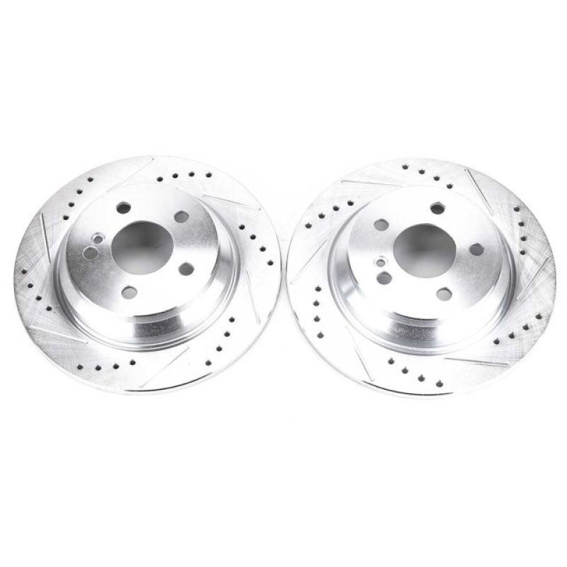 Power Stop 07-08 Mercedes-Benz CL550 Rear Evolution Drilled & Slotted Rotors - Pair