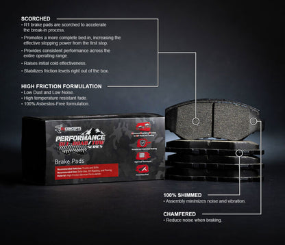 R1 05-10 Ford F-250 4WD (Super Duty) Rear Off-Road/Tow Brake Pads