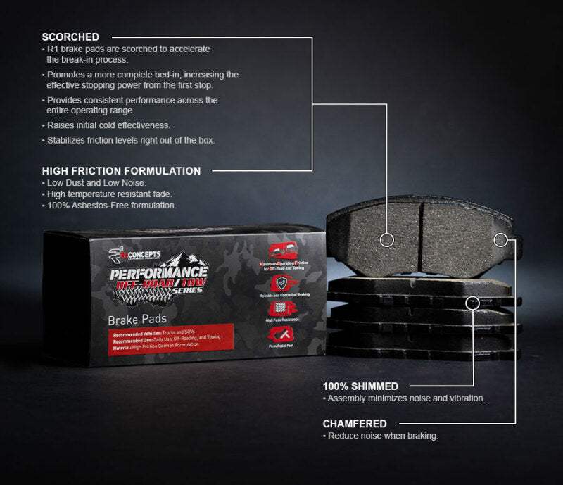 R1 03-10 Mercury Mountaineer Rear Off-Road/Tow Brake Pads