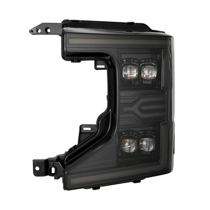 AlphaRex 880340 20-22 Ford F-250/350/450 SD NOVA-Series LED Proj Headlights Alpha-Bk w/Acv Light SS & SBDRL