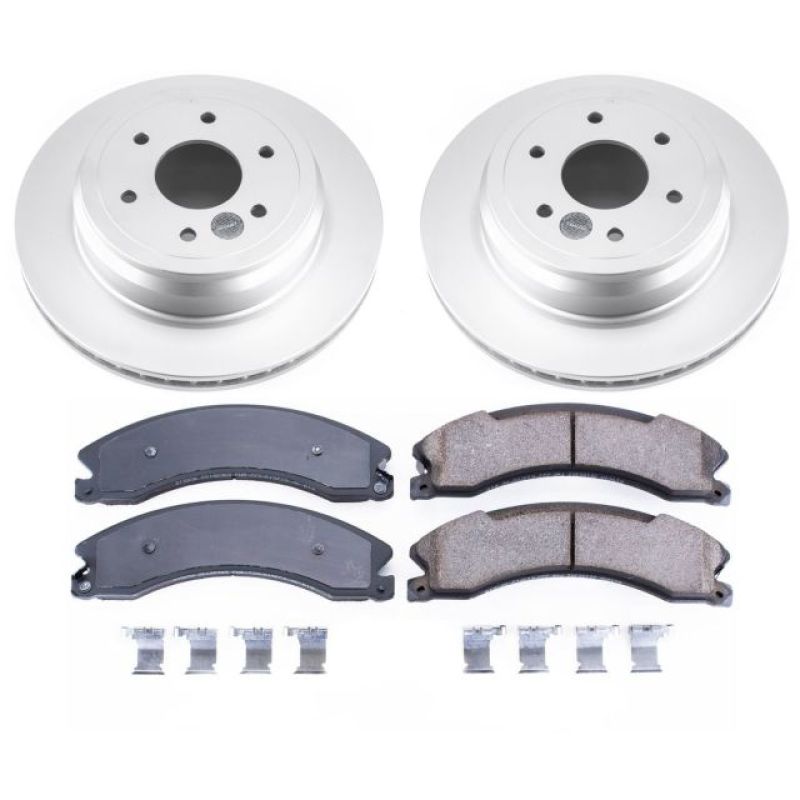 Power Stop 16-18 Nissan Titan XD Rear Z17 Evolution Geomet Coated Brake Kit PowerStop
