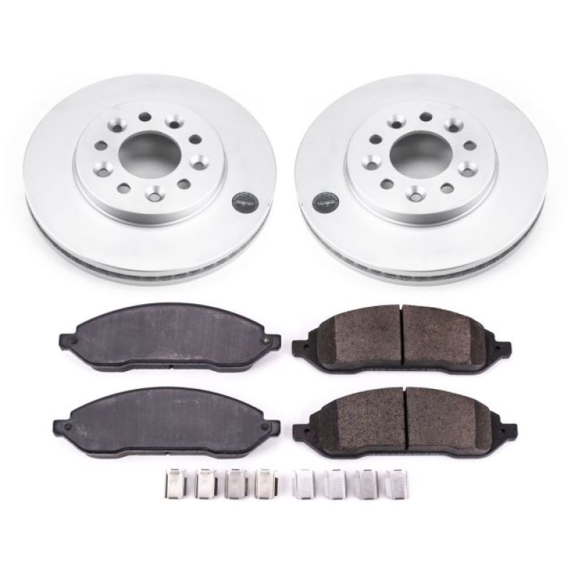 Power Stop 04-07 Ford Freestar Front Z17 Evolution Geomet Coated Brake Kit PowerStop