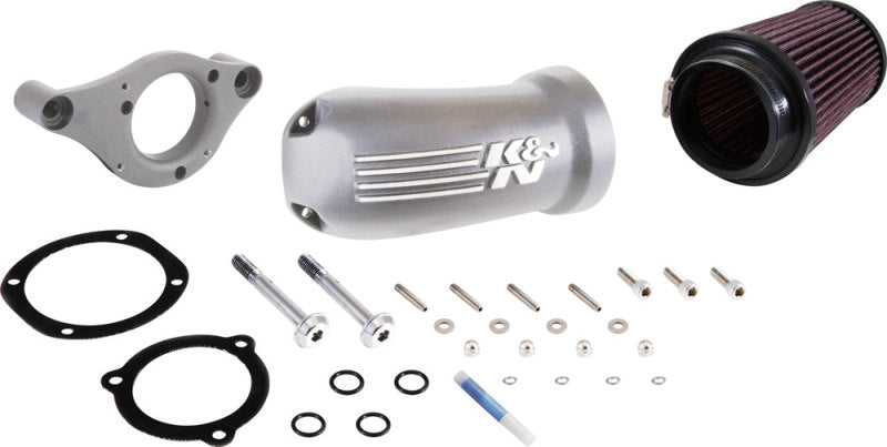 K&N 17-18 Harley Davidson Touring Models Performance Air Intake System Silver K&N Engineering