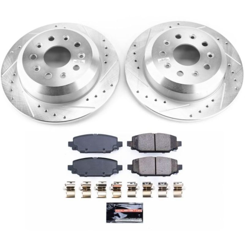 Power Stop 18-19 Jeep Wrangler Rear Z23 Evolution Sport Brake Kit PowerStop