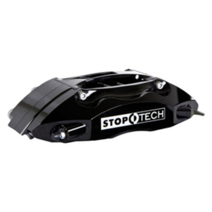 StopTech 91-05 Acura NSX Rear BBK w/Black ST-40 Calipers Slotted 328x28mm Rotors Pads SS Lines Stoptech