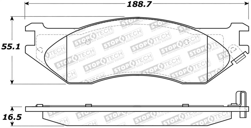 StopTech Premium Ceramic Brake Pads - 308.07020