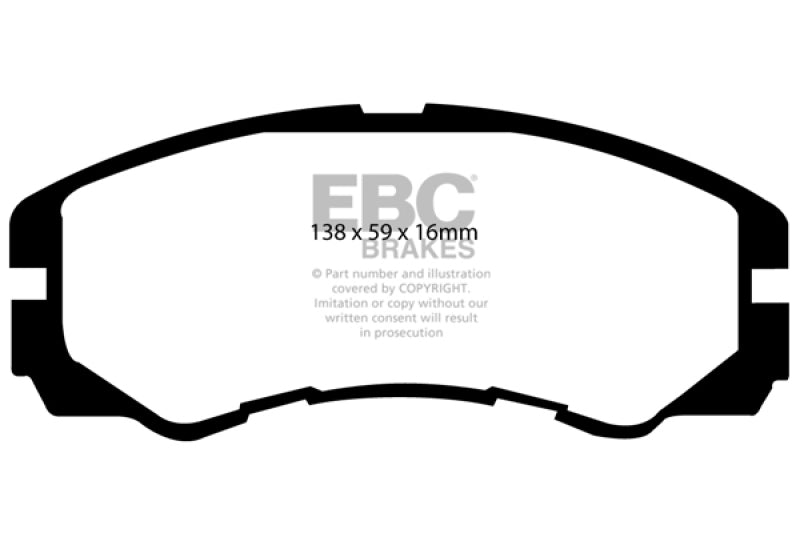 EBC YellowStuff Front Brake Pads - DP4973R