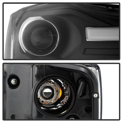 Spyder 04-15 Nissan Titan / 04-07 Nissan Armada V2 Projector Headlights - Black PRO-YD-NTI04-DRL-BK SPYDER