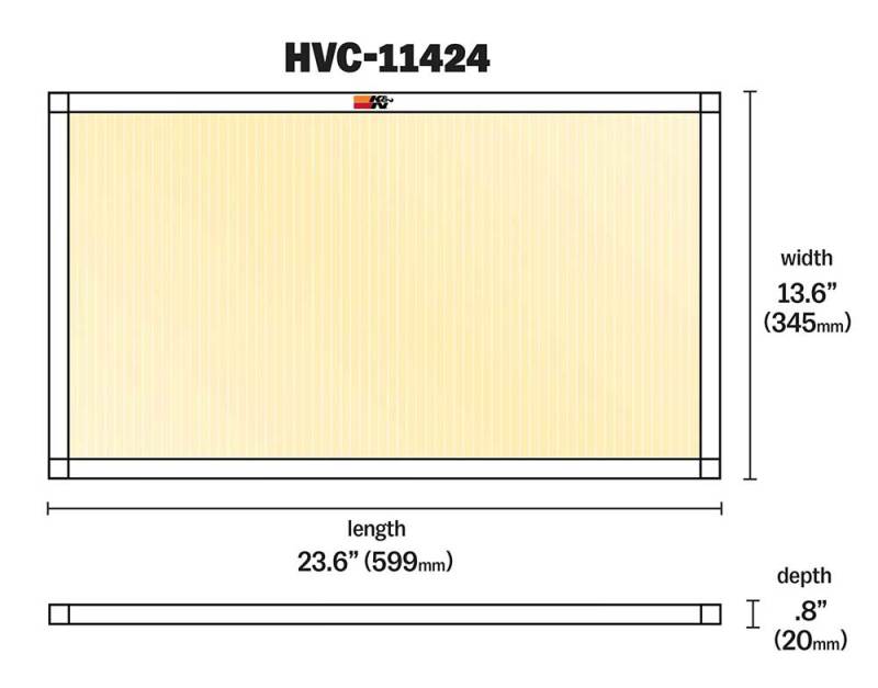 K&N HVAC Filter - 14 X 24 X 1 K&N Engineering