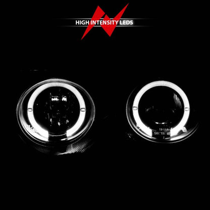 ANZO ACURA INTEGRA 94-97 PROJECTOR HALO HEADLIGHTS BLACK - 121003