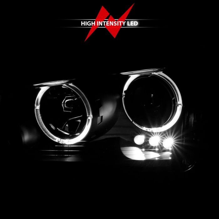 ANZO DODGE CHARGER 06-10 PROJECTOR HALO HEADLIGHTS BLACK (FOR HALOGEN MODELS ONLY) - 121381