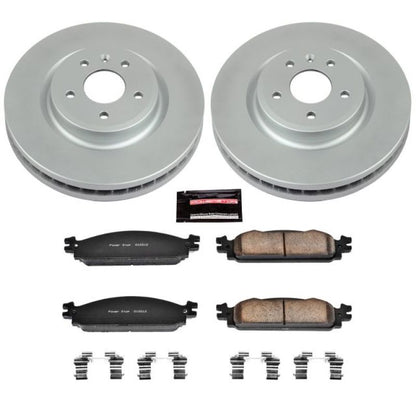 Power Stop 09-11 Ford Flex Front Z17 Evolution Geomet Coated Brake Kit PowerStop