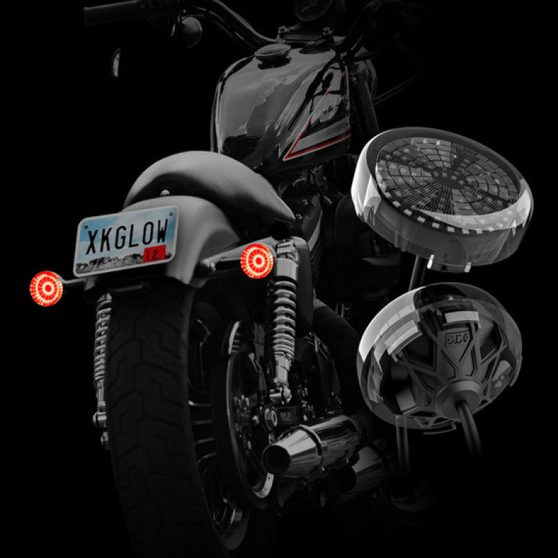 XK Glow Pro Series MotoTurnz - 1157 Bullet Style Rear