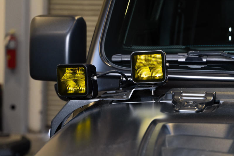 DV8 Offroad 3in Elite Series LED Amber Pod Light BE3EW40W-A