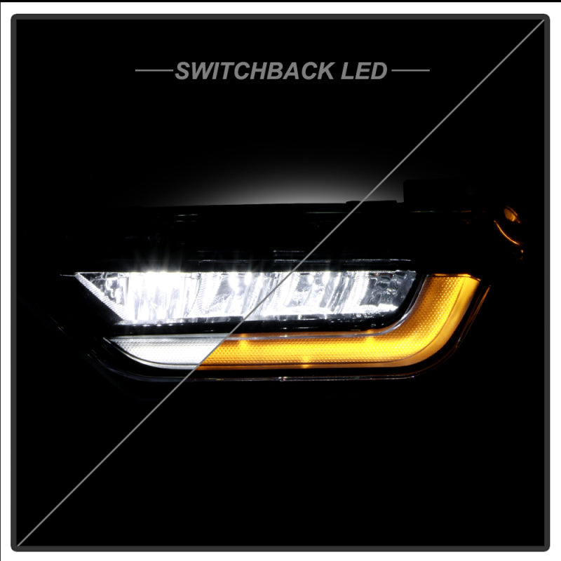 Spyder 21-23 Ford F150 w/ Turn Signal OEM Style Full LED Fog Lights w/ Switch FL-FF1502021-LED-T-C SPYDER